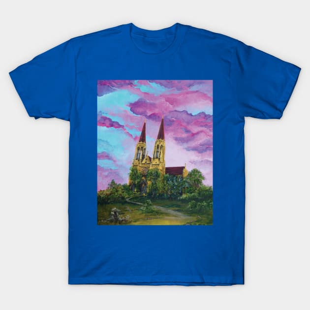 Cathedral with Pink Clouds T-Shirt by susannanadia